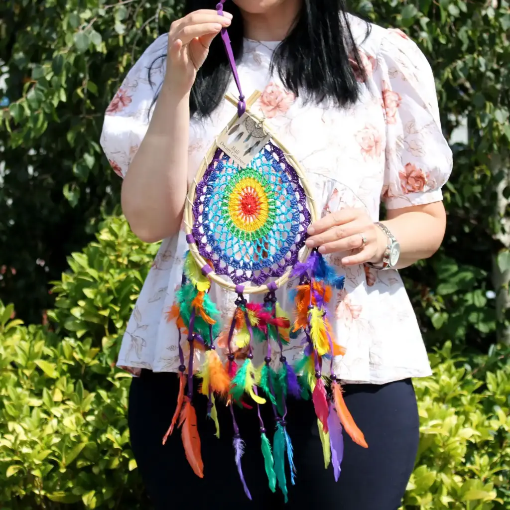 Bali Dream Catchers – Med Multi Teardrop | www.artisangoods.co.uk 4