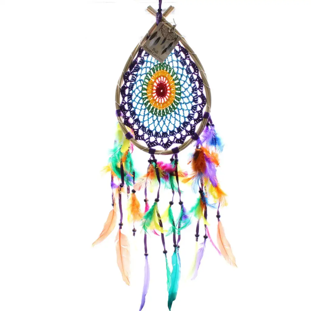 Bali Dream Catchers – Med Multi Teardrop | www.artisangoods.co.uk 3