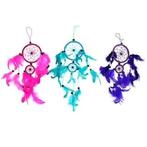 Bali Dreamcatchers – Medium Round – Turq/Pink/Purp | www.artisangoods.co.uk 3 Bali Dreamcatchers – Medium Round – Turq/Pink/Purp | www.artisangoods.co.uk 2