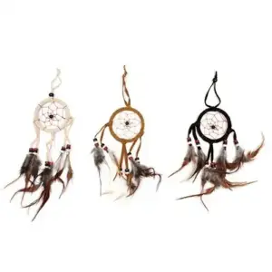 Bali Dreamcatchers – Small Round – Cream/Coffee/Choc | www.artisangoods.co.uk 2