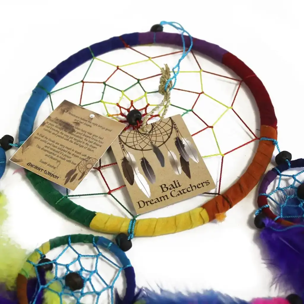 Bali Dreamcatchers – Small Round – Turq/Pink/Purp | www.artisangoods.co.uk 5