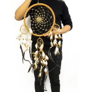 Bali Dreamcatchers – XLarge Round – Cream/Coffee/Choc | www.artisangoods.co.uk 7