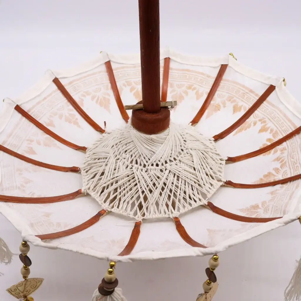 Bali Home Decor Parasol – Canvas – Natural- 40cm | www.artisangoods.co.uk 5 Bali Home Decor Parasol – Canvas – Natural- 40cm | www.artisangoods.co.uk 5