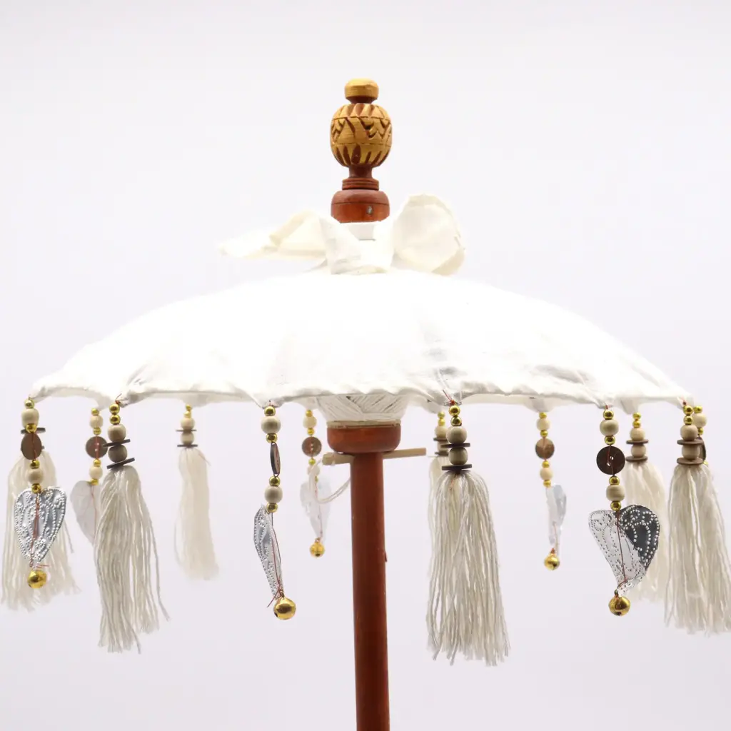 Bali Home Decor Parasol – Canvas – Natural- 40cm | www.artisangoods.co.uk 4 Bali Home Decor Parasol – Canvas – Natural- 40cm | www.artisangoods.co.uk 4