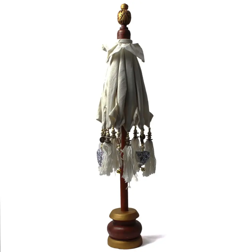 Bali Home Decor Parasol – Canvas – Natural- 40cm | www.artisangoods.co.uk 2 Bali Home Decor Parasol – Canvas – Natural- 40cm | www.artisangoods.co.uk 2