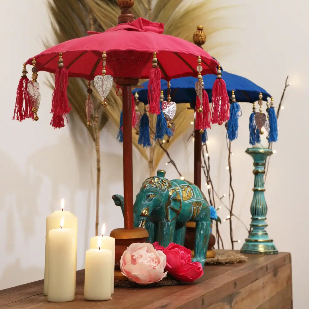 Bali Home Decor Parasol – Cotton – Pink- 40cm | www.artisangoods.co.uk 6 Bali Home Decor Parasol – Cotton – Pink- 40cm | www.artisangoods.co.uk 6