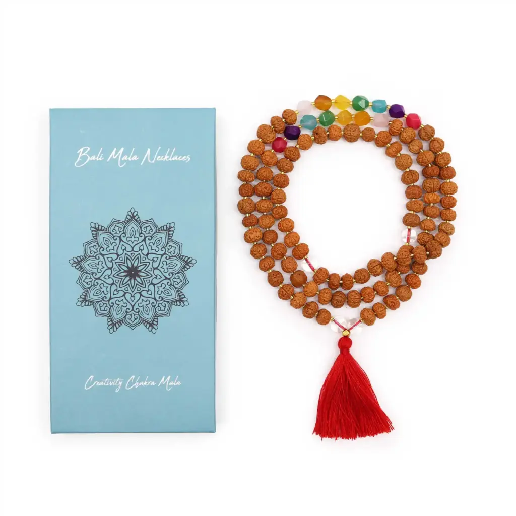 Bali Mala Necklace – Creativity Chakra | www.artisangoods.co.uk
