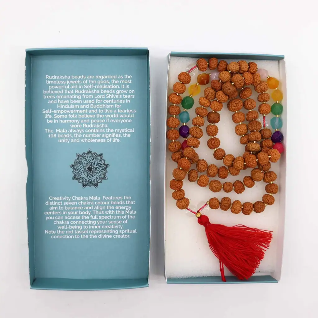 Bali Mala Necklace – Creativity Chakra | www.artisangoods.co.uk 2
