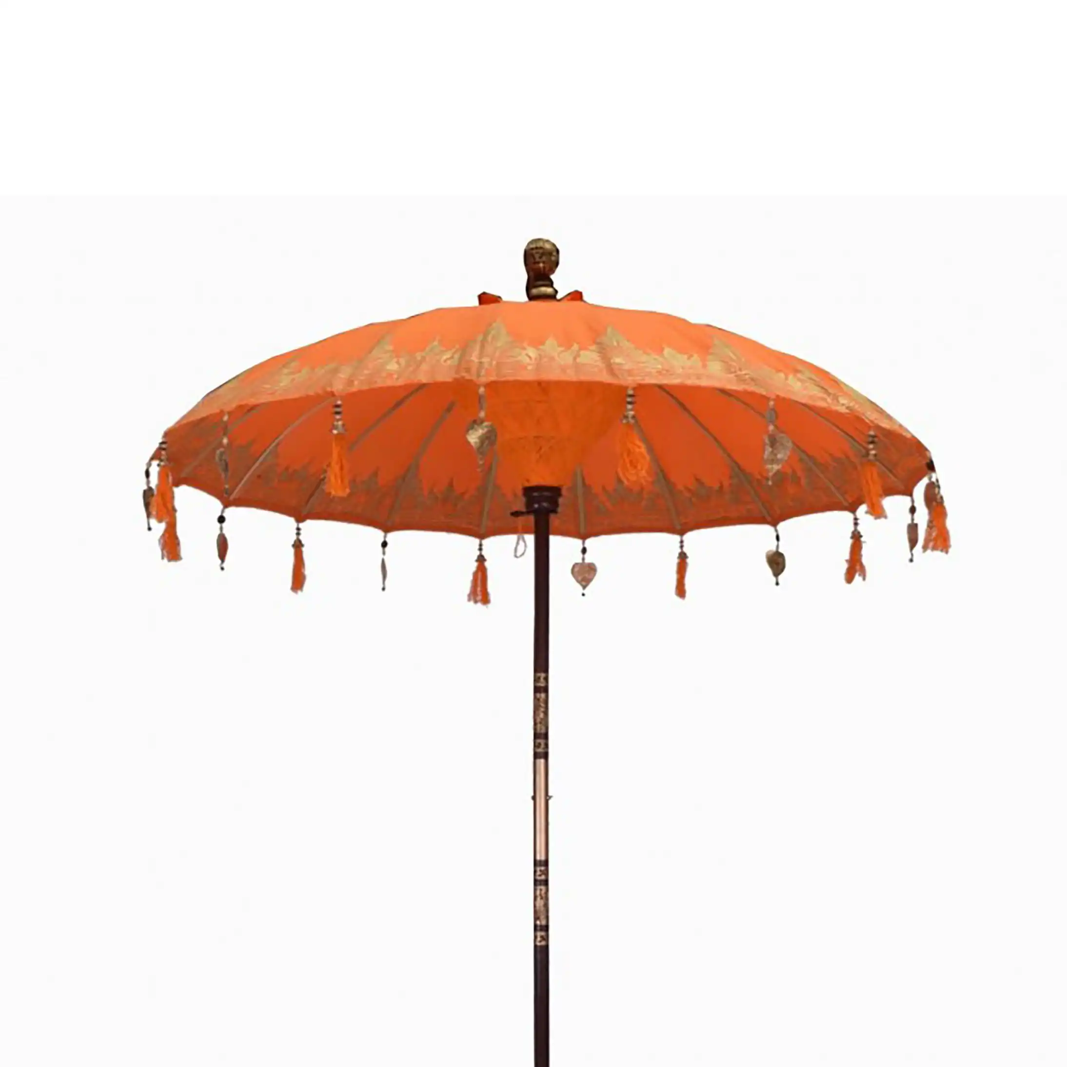 Bali Patio Parasol – Cotton – Orange Decor – 2m | www.artisangoods.co.uk 2 Bali Patio Parasol – Cotton – Orange Decor – 2m | www.artisangoods.co.uk 1