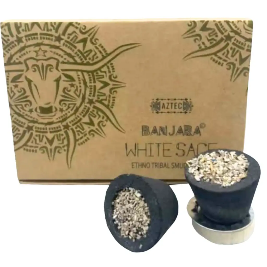 Banjara Smudge Cups – White Sage | www.artisangoods.co.uk