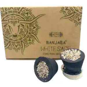 Banjara Smudge Cups – White Sage | www.artisangoods.co.uk 1