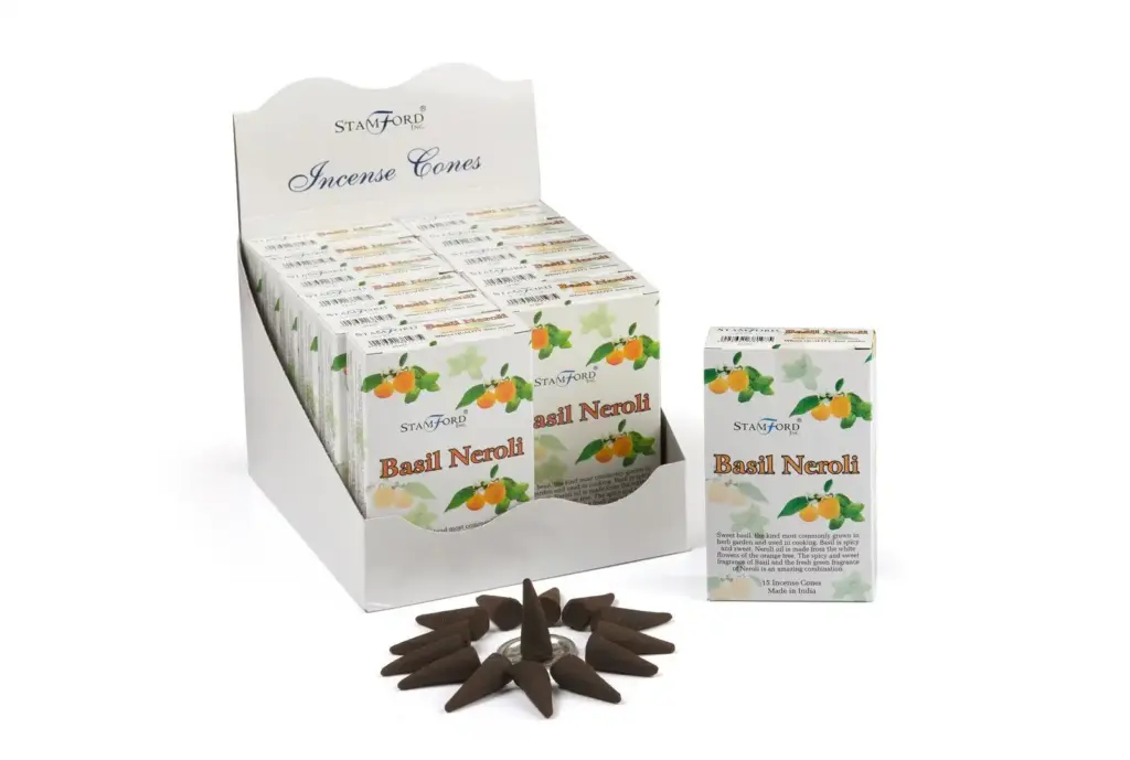 Basil & Neroli Incense Cones | www.artisangoods.co.uk