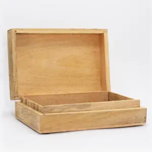 Big Rectangle Box 21.5x14x6.3cm – Buddha Face Black Engraved | www.artisangoods.co.uk 2