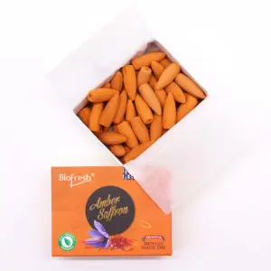 Biofresh Backflow Incense Cones – Amber Safron | www.artisangoods.co.uk 2
