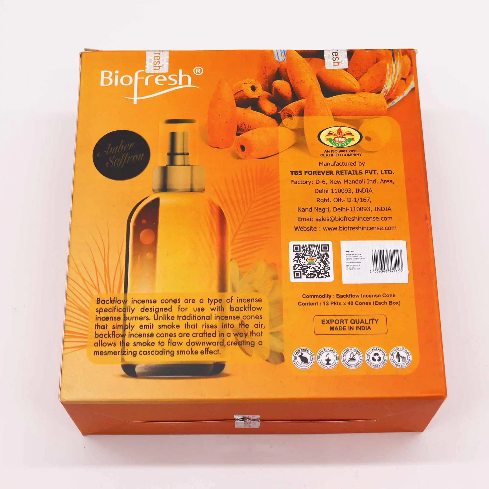 Biofresh Backflow Incense Cones – Amber Safron | www.artisangoods.co.uk 6 Biofresh Backflow Incense Cones – Amber Safron | www.artisangoods.co.uk 5