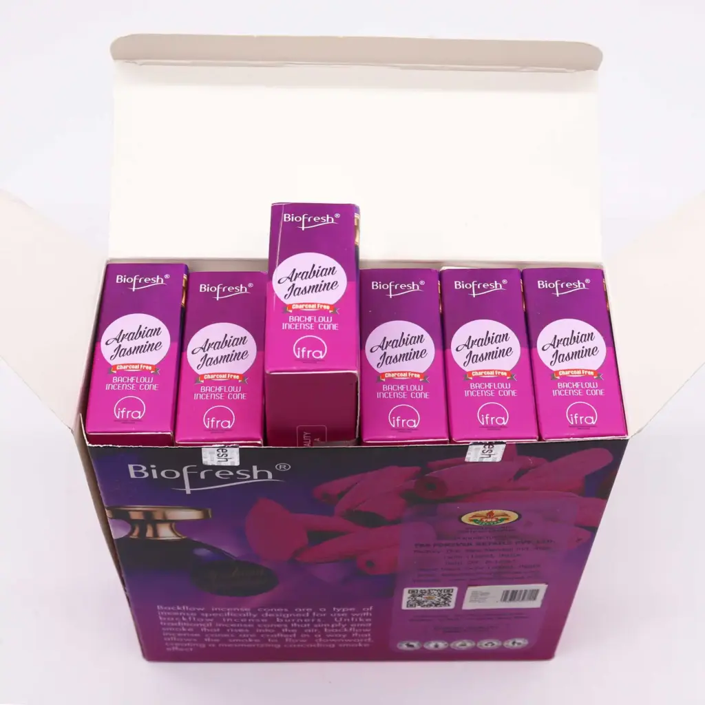 Biofresh Backflow Incense Cones – Arabian Jasmine | www.artisangoods.co.uk 4