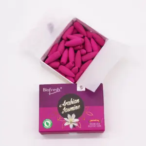 Biofresh Backflow Incense Cones – Arabian Jasmine | www.artisangoods.co.uk 2