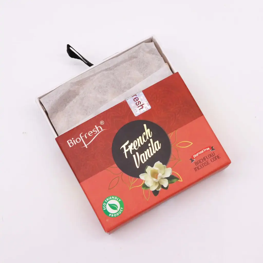 Biofresh Backflow Incense Cones – French Vanilla | www.artisangoods.co.uk 3
