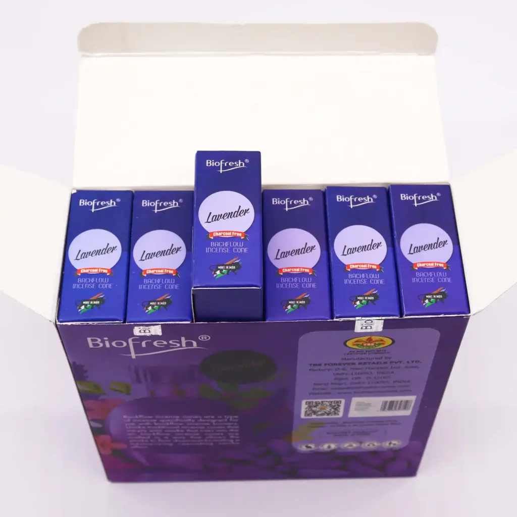 Biofresh Backflow Incense Cones – Lavender | www.artisangoods.co.uk 4