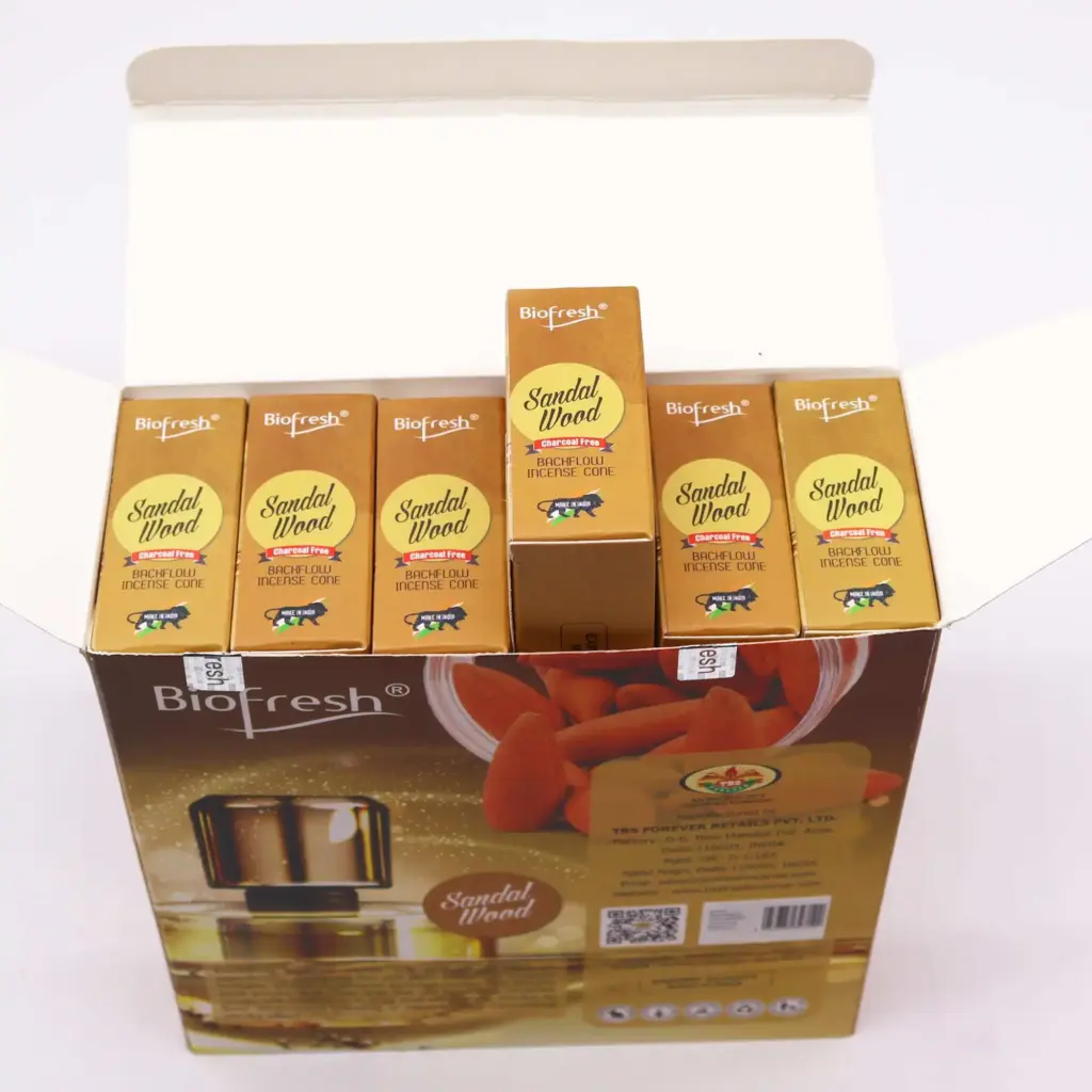 Biofresh Backflow Incense Cones – Sandalwood | www.artisangoods.co.uk 4