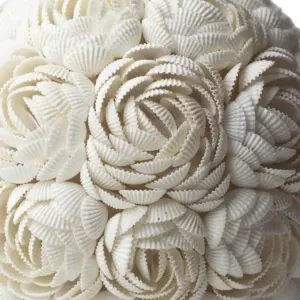 Boho Sea Shell Lamp – Rose Oval – 15cm | www.artisangoods.co.uk 2