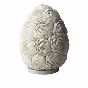 Boho Sea Shell Lamp – Rose Oval – 20cm | www.artisangoods.co.uk 1