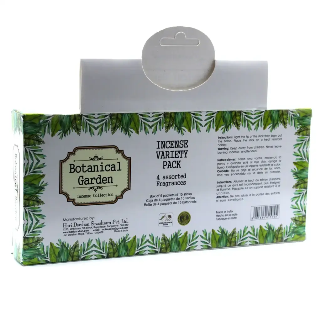 Botanical Garden Incense Gift Set  – 4 Assorted Fragrances | www.artisangoods.co.uk 2