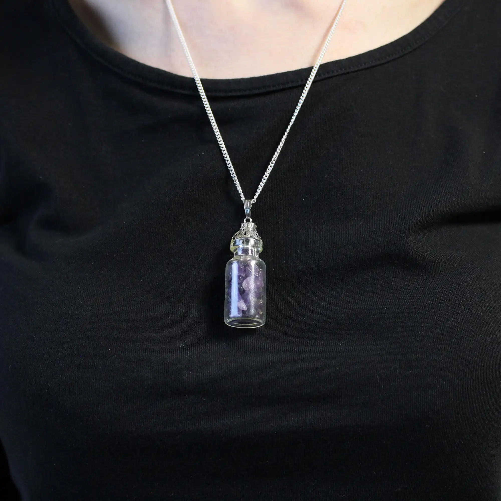 Bottled Gemstones Necklace – Amethyst | www.artisangoods.co.uk 3 Bottled Gemstones Necklace – Amethyst | www.artisangoods.co.uk 2