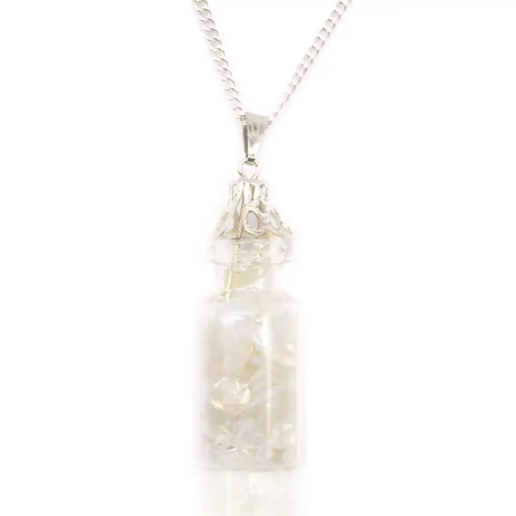 Bottled Gemstones Necklace – Opalite | www.artisangoods.co.uk