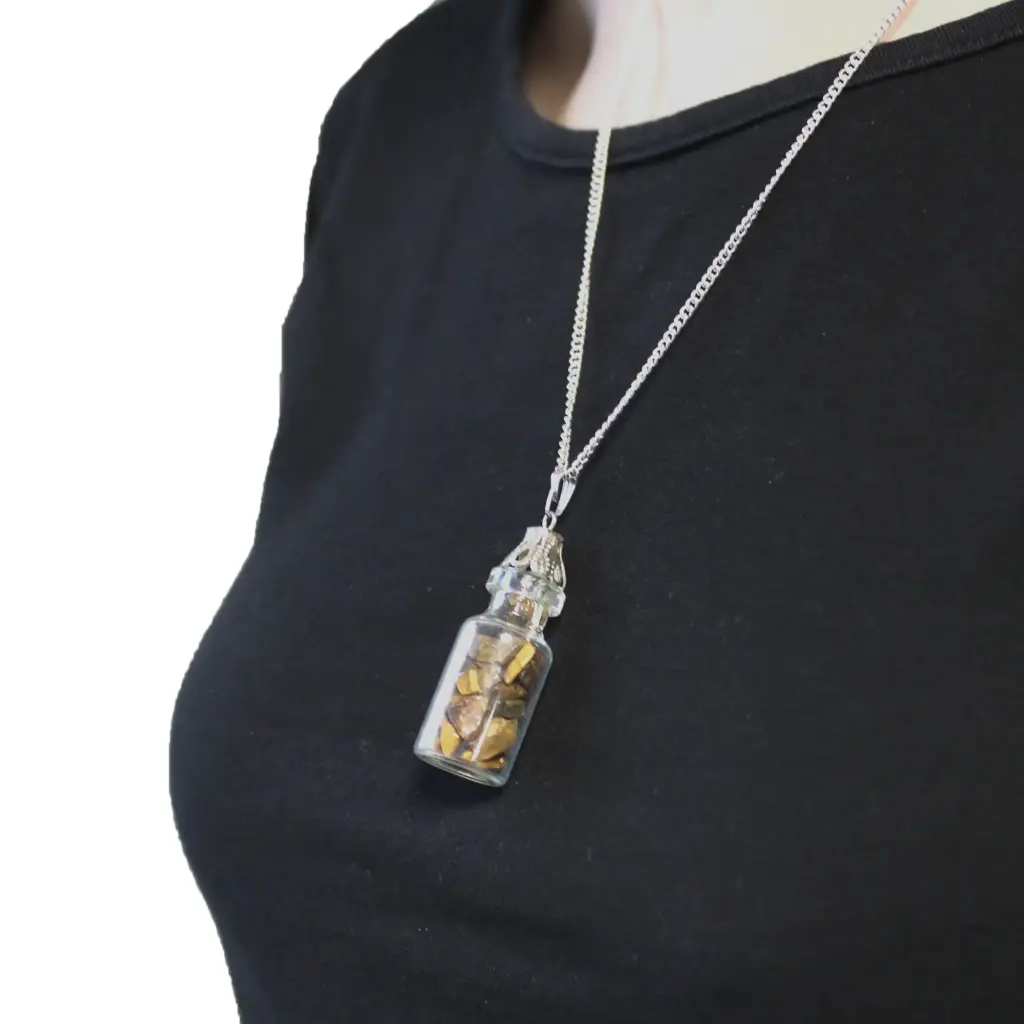 Bottled Gemstones Necklace – Tiger Eye | www.artisangoods.co.uk 3