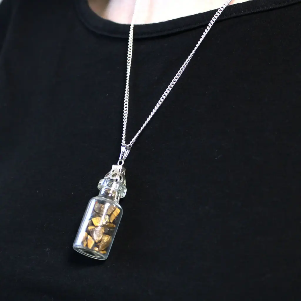 Bottled Gemstones Necklace – Tiger Eye | www.artisangoods.co.uk 2
