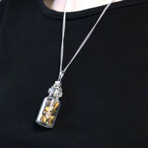 Bottled Gemstones Necklace – Tiger Eye | www.artisangoods.co.uk 2