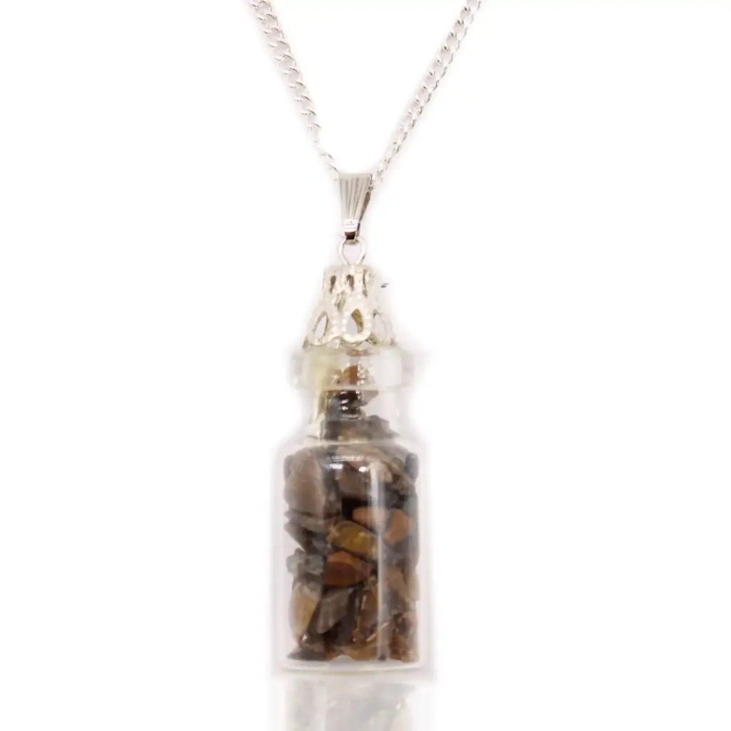 Bottled Gemstones Necklace – Tiger Eye | www.artisangoods.co.uk
