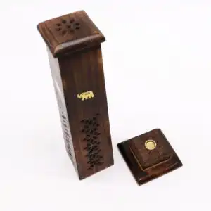 Box of 2 Tapered Incense Tower – Mango Wood | www.artisangoods.co.uk 1