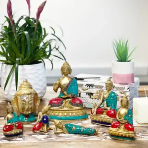 Brass Buddha Figure – Blessing – 7.5cm | www.artisangoods.co.uk 6