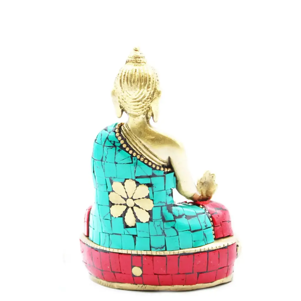 Brass Buddha Figure – Hands Down – 11.5 cm | www.artisangoods.co.uk 2