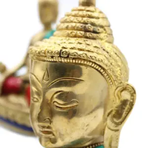 Brass Buddha Figure – Lrg Head – 11.5 cm | www.artisangoods.co.uk 7