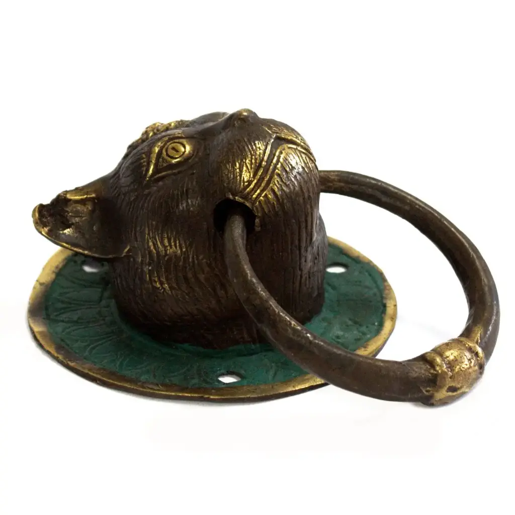 Brass Door Knocker – Cats Head | www.artisangoods.co.uk