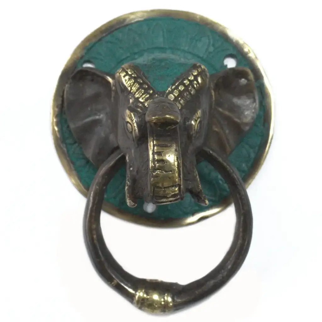 Brass Door Knocker – Elephants Head | www.artisangoods.co.uk 3