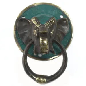 Brass Door Knocker – Elephants Head | www.artisangoods.co.uk 3
