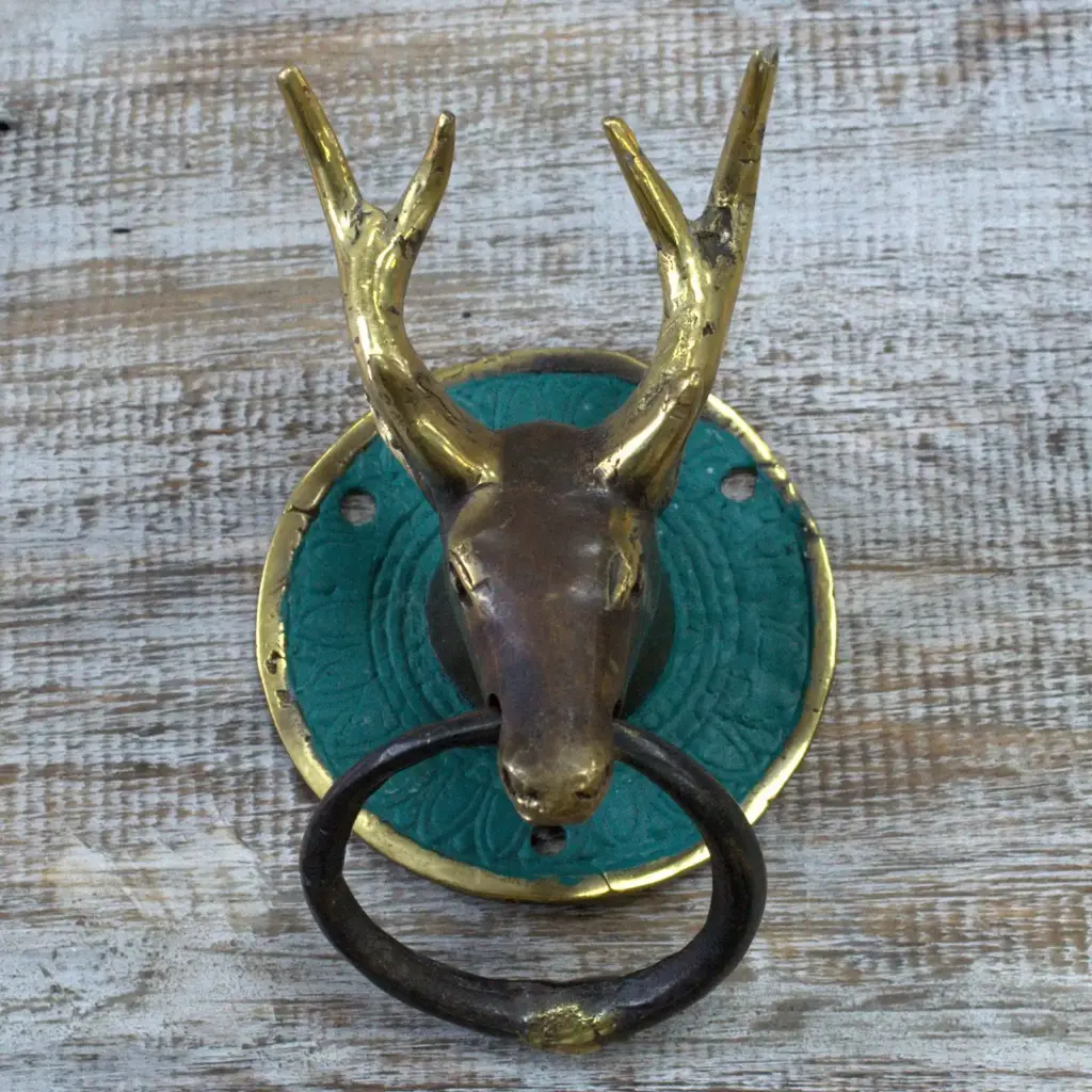 Brass Door Knocker – Stags Head | www.artisangoods.co.uk 4