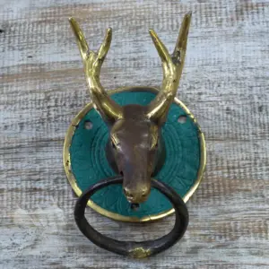 Brass Door Knocker – Stags Head | www.artisangoods.co.uk 4