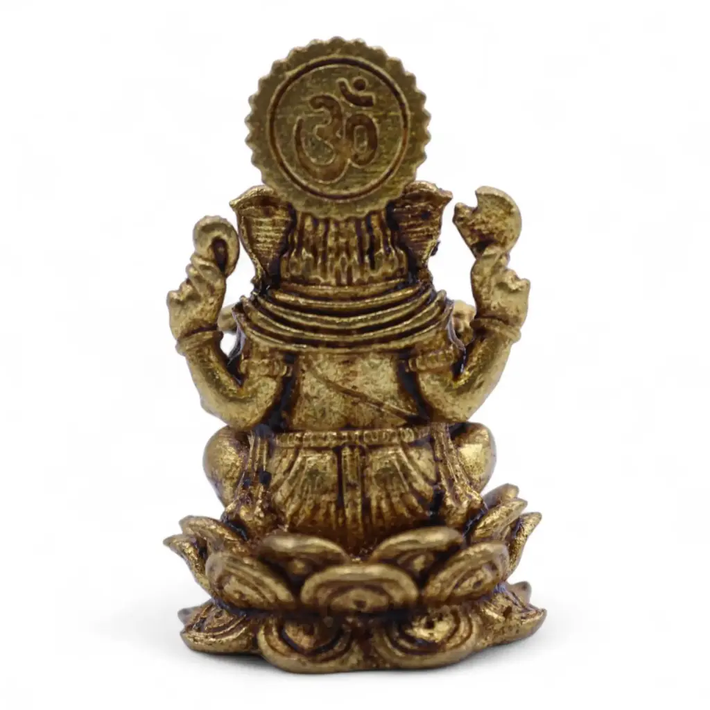 Brass Miniature Gods – Ganesha (12gms)  – 30mm | www.artisangoods.co.uk