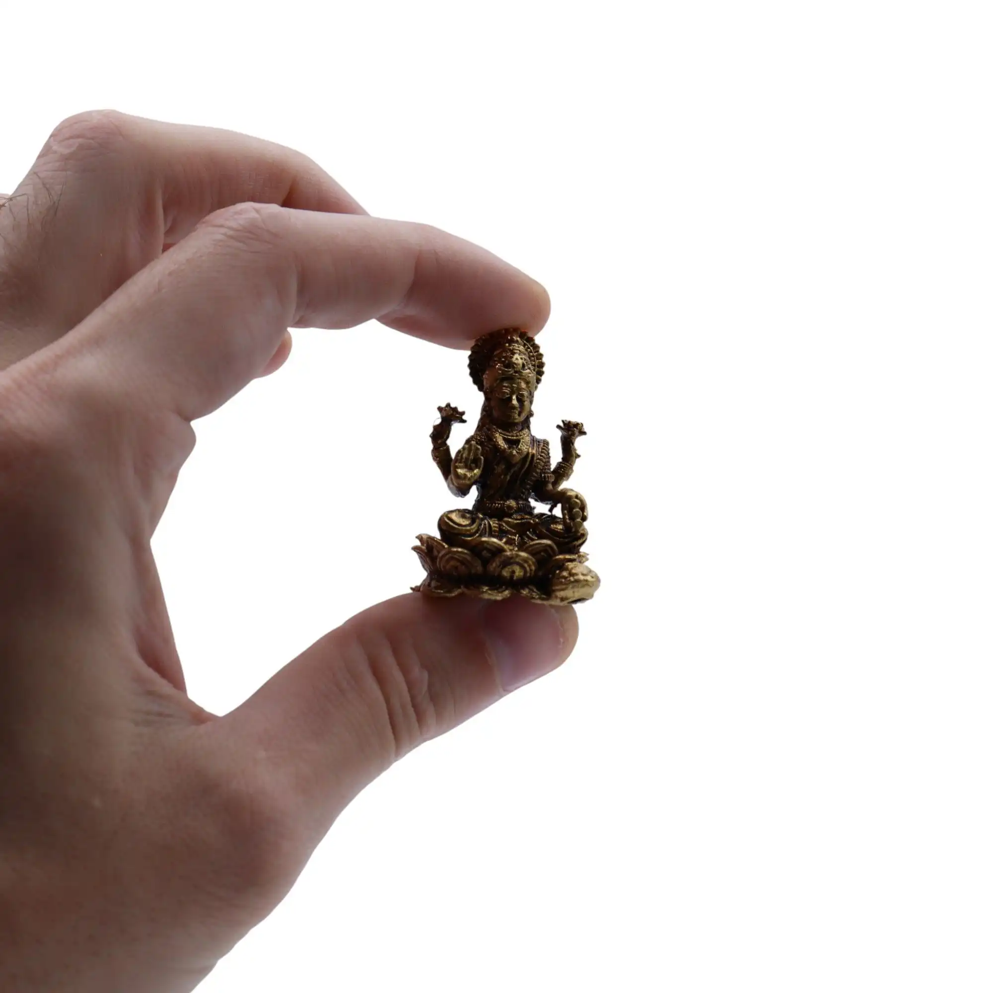 Brass Miniature Gods – Laxmi (22gms) – 37mm | www.artisangoods.co.uk 3 Brass Miniature Gods – Laxmi (22gms) – 37mm | www.artisangoods.co.uk 2