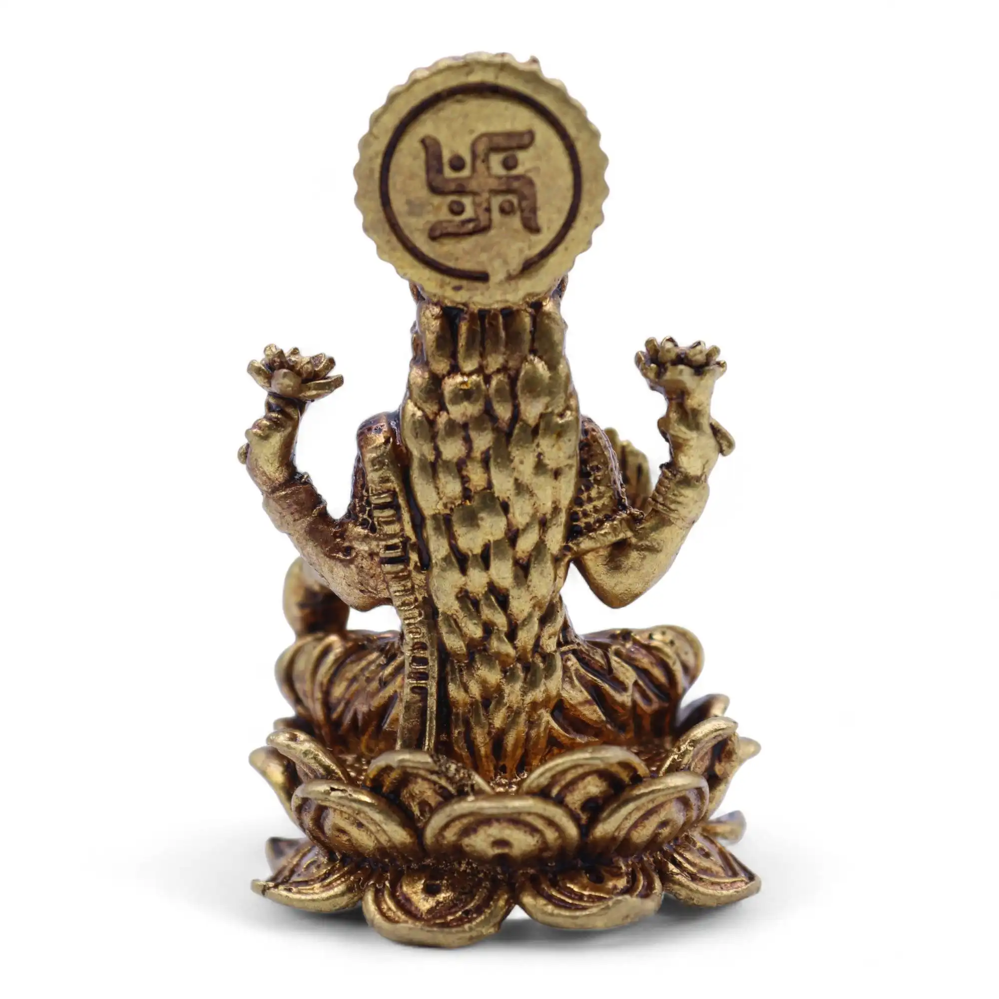 Brass Miniature Gods – Laxmi (52gms) – 49mm | www.artisangoods.co.uk 3 Brass Miniature Gods – Laxmi (52gms) – 49mm | www.artisangoods.co.uk 2