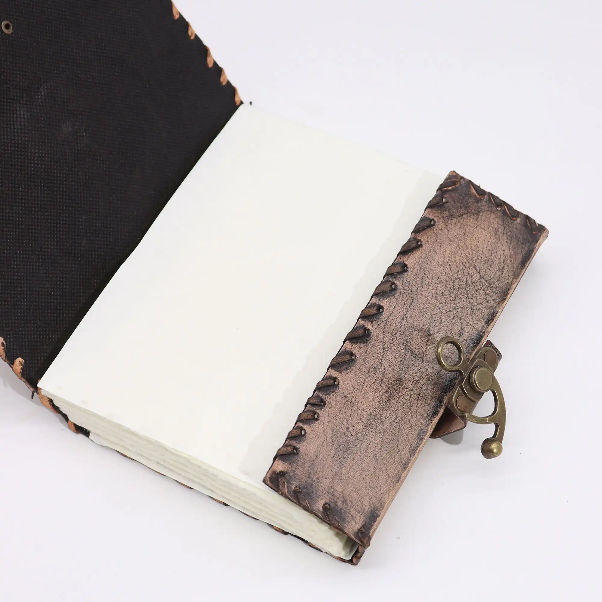 Brown Tan Book – Evil Eye Decor – 160 Deckle Edges Pages – 20x15cm | www.artisangoods.co.uk 4 Brown Tan Book – Evil Eye Decor – 160 Deckle Edges Pages – 20x15cm | www.artisangoods.co.uk 3