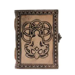 Buddha – Esoteric Notebook – Antique Grey – 200 pages  Stich Edge- 17.5×12.5x3cm | www.artisangoods.co.uk 1