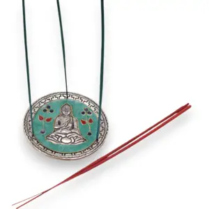 Buddha Green Decor Incense Holder | www.artisangoods.co.uk 3