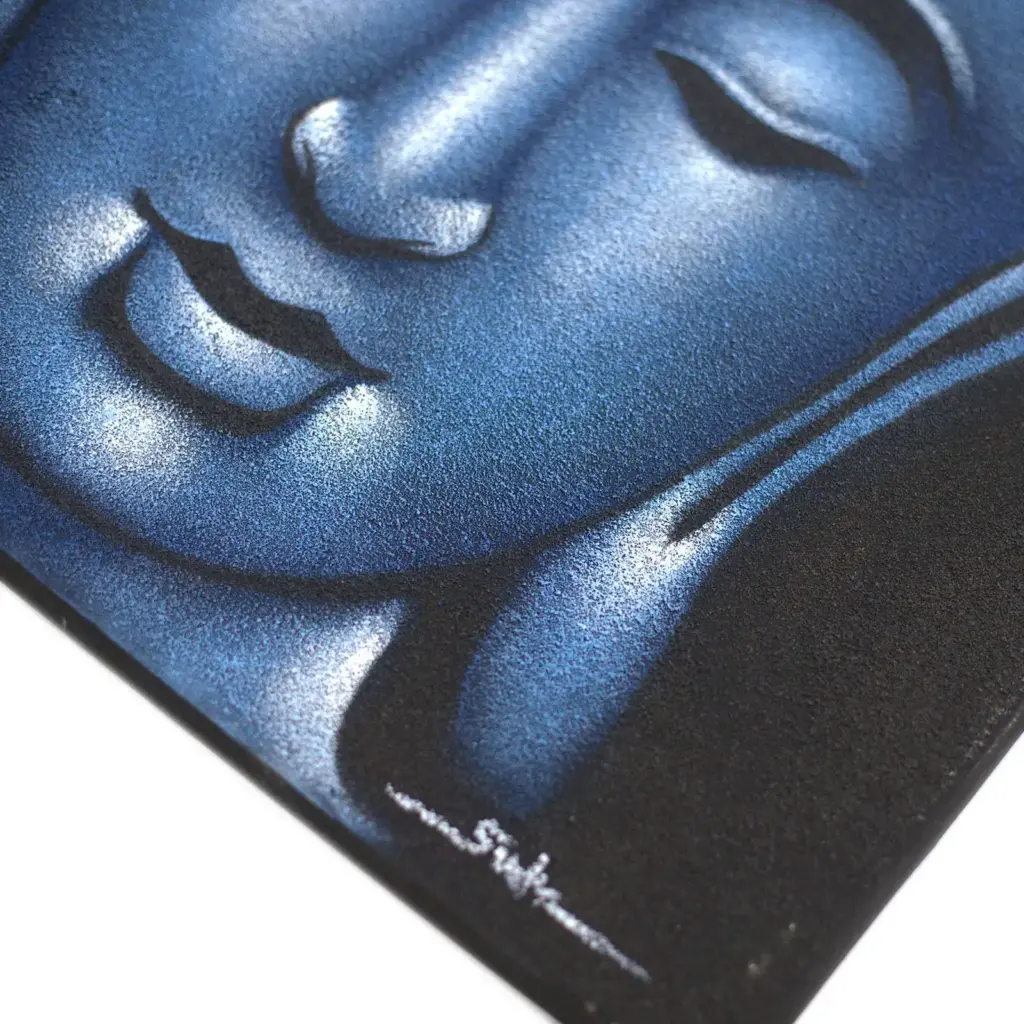 Buddha Painting – Blue Sand Finish | www.artisangoods.co.uk 2 Buddha Painting – Blue Sand Finish | www.artisangoods.co.uk 2