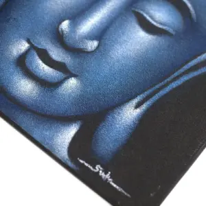 Buddha Painting – Blue Sand Finish | www.artisangoods.co.uk 2
